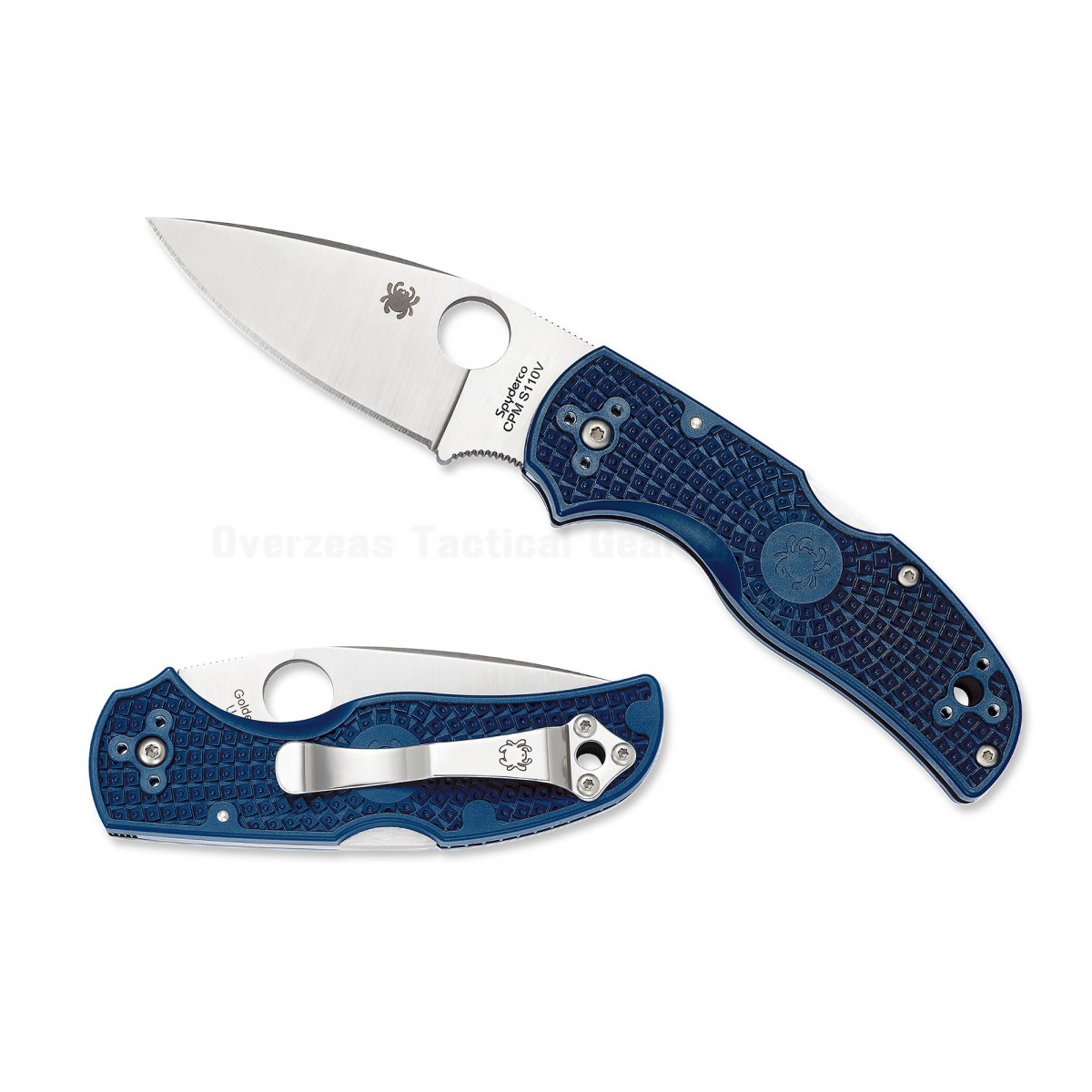 มีดพับ Spyderco Native 5 Lightweight Knife Dark Blue FRN (3" Satin CPM-S110V) C41PDBL5