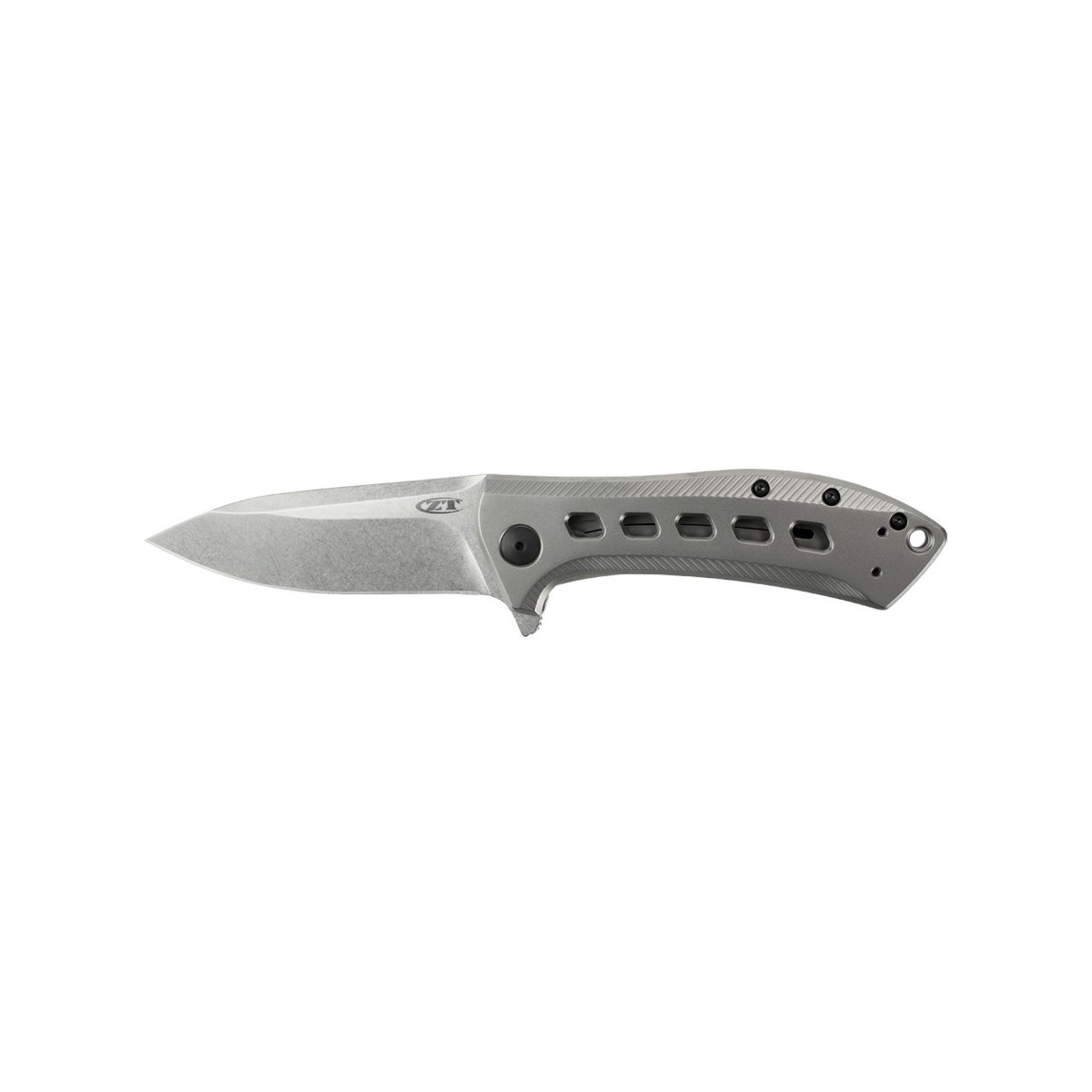 มีดพับ Zero Tolerance Rexford 0801TI Flipper Knife Titanium (3.5" Stonewash) ZT0801TI