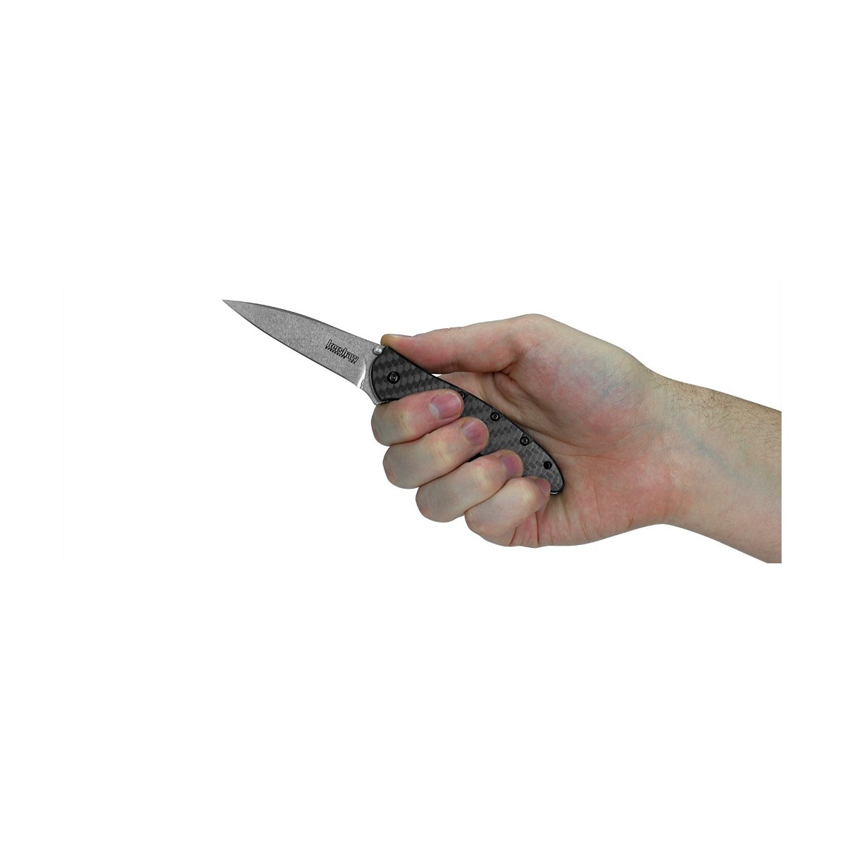 มีดพับ Kershaw Leek Assisted Opening Knife Carbon Fiber (3" Stonewash),1660CF