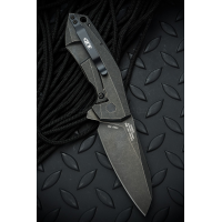 มีดพับ Zero Tolerance 0456BW Flipper Knife Titanium (3.25" Blackwash) ZT0456BW *Sprint run*