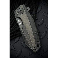 มีดพับ Zero Tolerance 0456BW Flipper Knife Titanium (3.25" Blackwash) ZT0456BW *Sprint run*