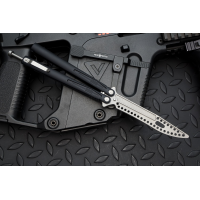 มีดบาลิซองสำหรับซ้อม Microtech Tachyon III Balisong Butterfly Trainer Knife (4.5" Apocalyptic Dull) 174-10AP