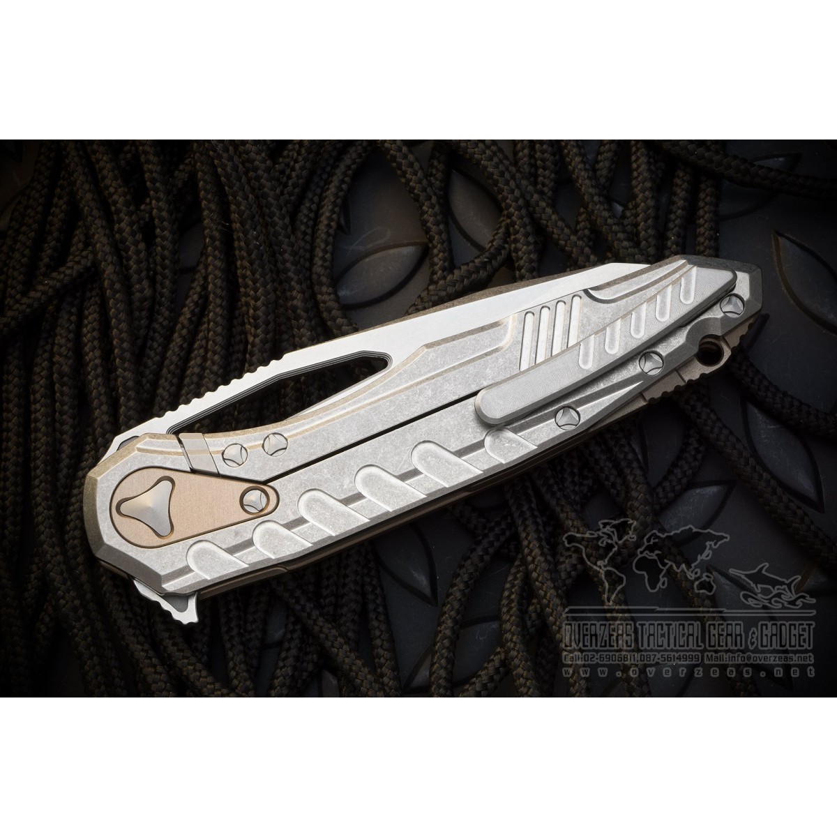 มีดพับ Microtech Sigil MK6 Frame Lock Tan Stonewash (196-10TA)