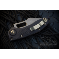 มีดออโตเมติค (Side opening) Microtech Stitch Automatic Knife Black (3.75" Bronze Partial Serrate Apocalyptic),169-14