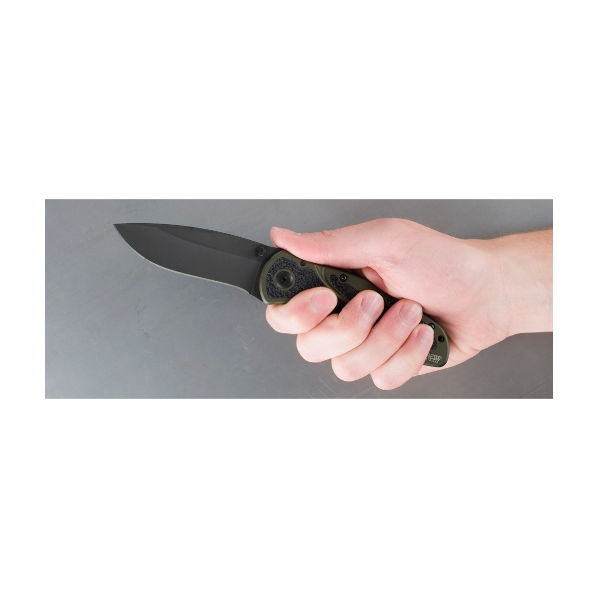 มีดพับ Kershaw Blur Assisted Opening Knife Olive (3.375" Black) 1670OLBLK