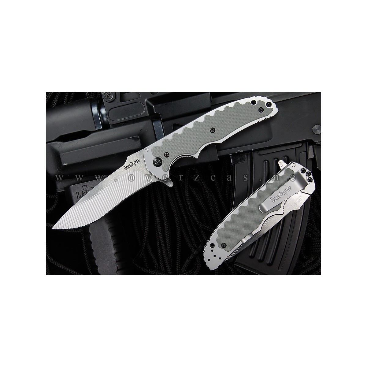 KERSHAW 1730GRY GROOVE FLIPPER GREY G10 OVERLAY