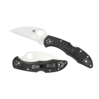 มีดพับ Spyderco Delica 4 Wharncliffe Knife Lightweight Black FRN (2.8" Satin),C11FPWCBK