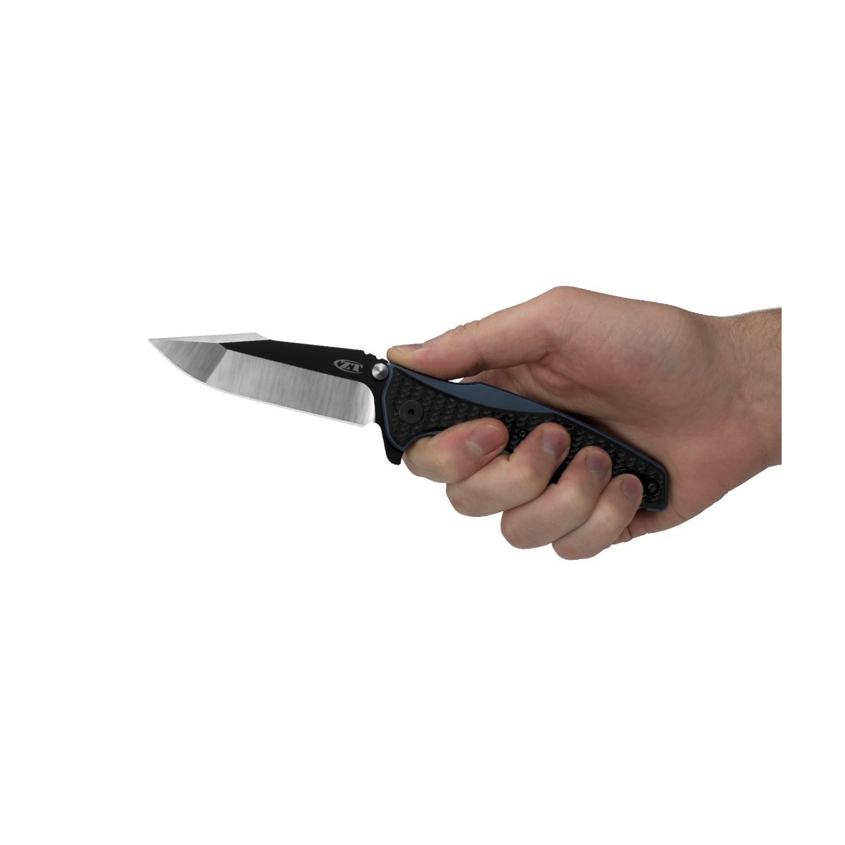 มีดพับ Zero Tolerance Hinderer 0393 Frame Lock Knife Black G-10 (3.5" Two-Tone) ZT0393