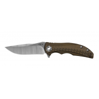 มีดพับ Zero Tolerance RJ Martin 0609 Flipper Knife Bronze Ti (3.4" Satin) ZT0609