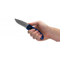 มีดพับ Kershaw Blur Assisted Opening Knife Navy Blue (3.375" Stonewash),1670NBSW