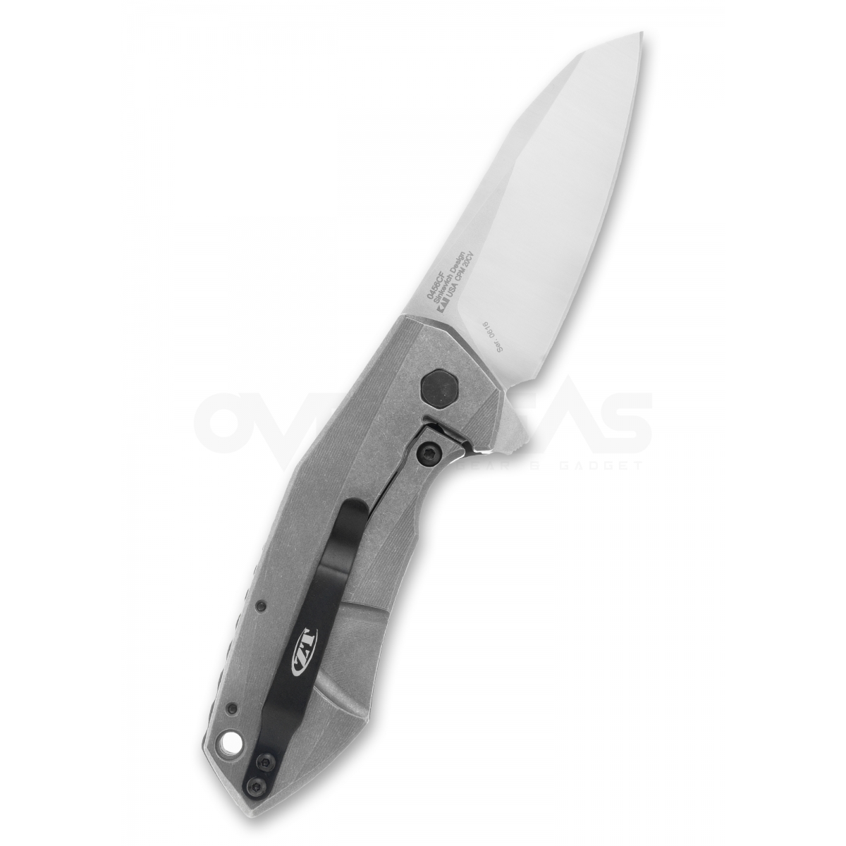 Zero Tolerance (ZT) 0456CF Flipper Knife Carbon Fiber (3.25" CPM20CV