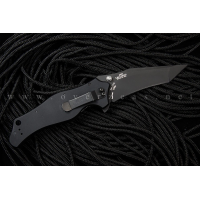 Zero Tolerance Model 0400 Assisted 3-3/4" S30V Plain Tanto Blade, Black Aluminum Handles