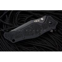 Zero Tolerance Model 0400 Assisted 3-3/4" S30V Plain Tanto Blade, Black Aluminum Handles