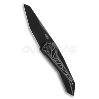มีดพับ Zero Tolerance (ZT) GTC 0055BLK Flipper Knife Titanium (CPM-20CV 3.75" DLC),ZT0055BLK *SPRINT RUN*