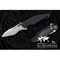 Kershaw Speed Bump Ken Onion Black Aluminum Handle 3-5/8" Assisted Blade
