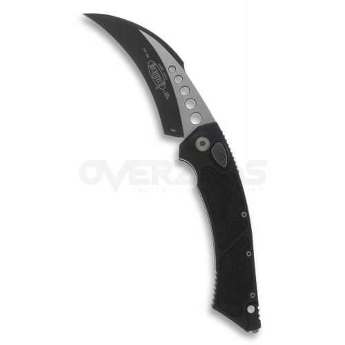 Microtech Hawk Automatic Knife Balck Aluminum (Elmax 4" Twotone),166-1
