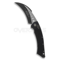 Microtech Hawk Automatic Knife Balck Aluminum (Elmax 4" Twotone),166-1