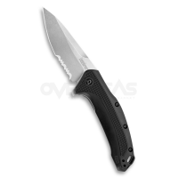 Kershaw Link Assisted Opening Flipper Knife (420HC 3.25" Stonewash Serr),1776ST