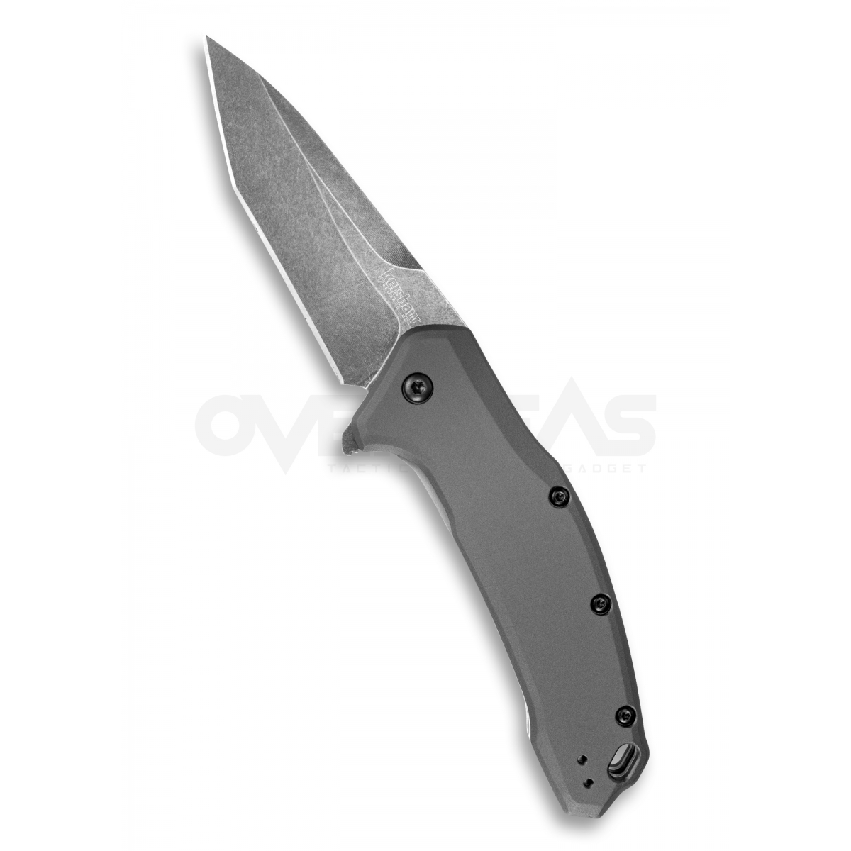 มีดพับ Kershaw Link Tanto Knife Gray Aluminum (420HC 3.25" BlackWash),1776TGRYBW