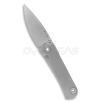 Real Steel Phasma Poltergeist Works Designs SS Handle SS Frame Lock (D2 3.3" Stonewash),9223