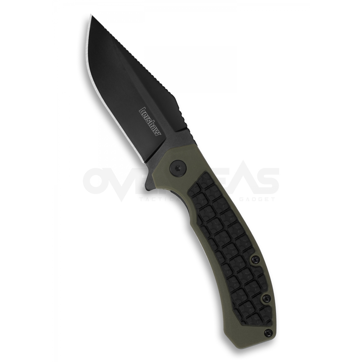 Kershaw Faultline Liner Lock Knife Green/Black GFN (8Cr13Mov 3" Black),8760