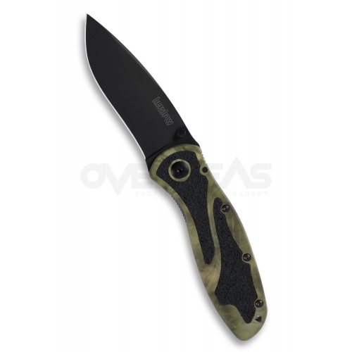 Kershaw Blur Assisted Opening Knife Camo (Sandvik 14C28N 3.4" Black),1670CAMO
