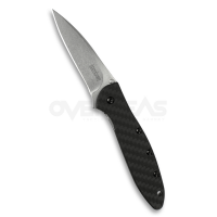 Kershaw Leek Assisted Opening Knife Carbon Fiber (CPM-154CM 3.0" Stonewash),1660CF