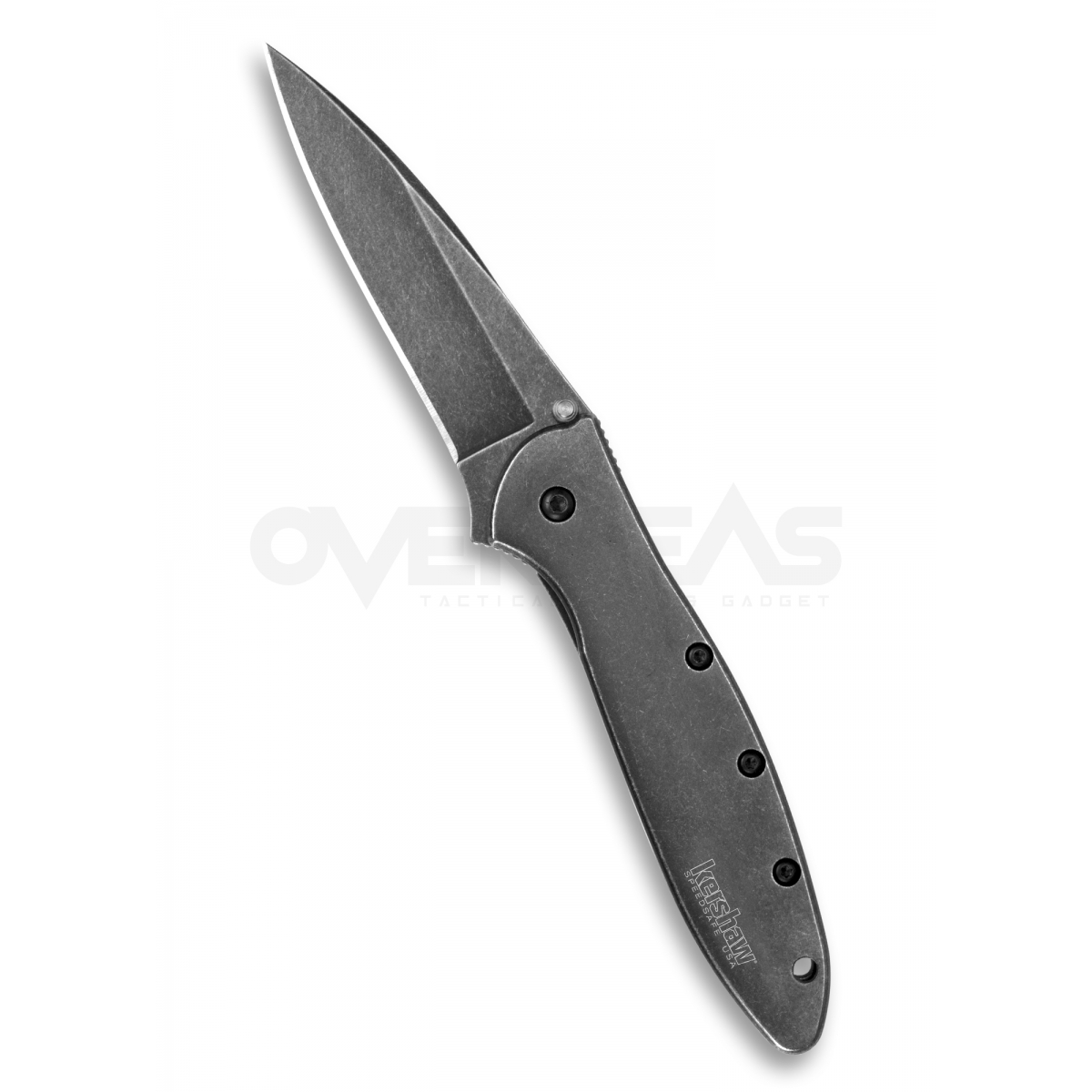 มีดพับ Kershaw Leek Assisted Opening Knife (Sandvik 14C28N 3.0" BlackWash),1660BLKW