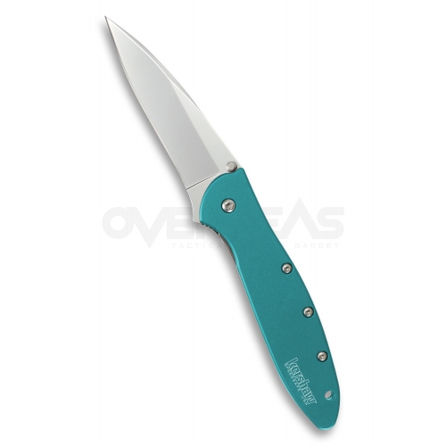 มีดพับ Kershaw Leek Assisted Opening Knife Teal (Sandvik 14C28N 3.0" Bead Blast),1660TEAL