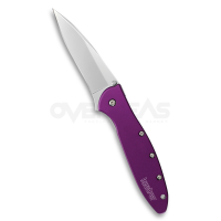 มีดพับ Kershaw Leek Assisted Opening Knife Purple (Sandvik 14C28N 3.0" Bead Blast),1660PUR