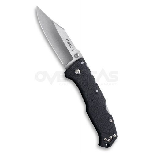มีดพับ Cold Steel Pro Lite Clip Point Tri-Ad Lock Knife Black GFN (4116 3.5" Satin),20NSC