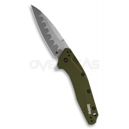 Kershaw Dividend Assisted Opening Knife Olive (BOHLER N690/D2 3" Composite),1812OLCB