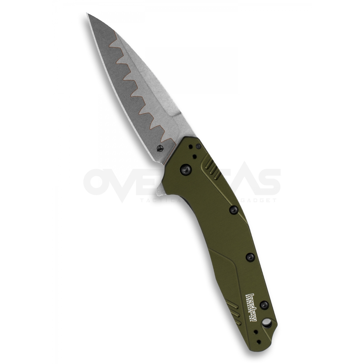 Kershaw Dividend Assisted Opening Knife Olive (BOHLER N690/D2 3" Composite),1812OLCB
