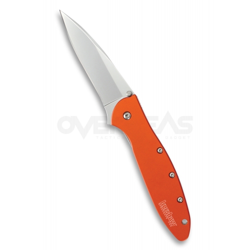 มีดพับ Kershaw Leek Assisted Opening Knife Orange (Sandvik 14C28N 3" Bead Blast),1660OR