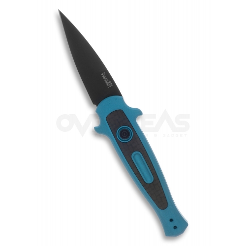 มีดออโต้ Kershaw Launch 12 Mini Stiletto Automatic Knife Teal (CPM-154CM 2.5" Black),7125TEALBLK *SPRINT-RUN*