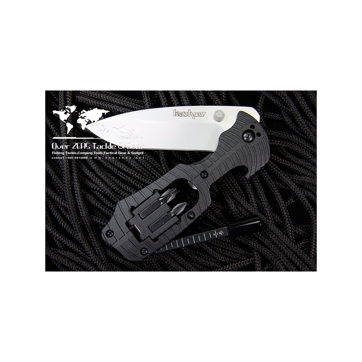 Kershaw Select Fire 3-3/8" Plain Edge Blade Multi-Tool Knife