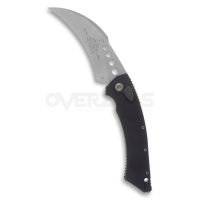 Microtech Hawk Automatic Knife Black Aluminum Smooth Handle (Elmax 4" Twotone),166S-10