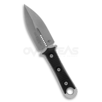 Microtech Borka SBD Dagger Fixed Blade Knife Black G-10 (CTS-204P 4.37" Stonewash),201-10