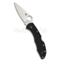 Spyderco Delica4 Flat Ground Black FRN (VG10 2-7/8" Satin Plain),C11FPBK