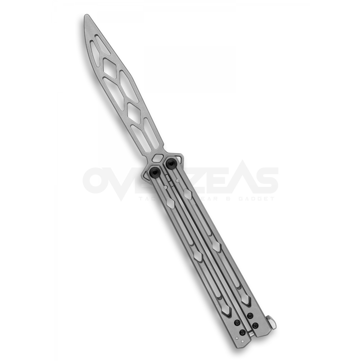 Kershaw Lucha Balisong Trainer Butterfly Knife Stainless (14C28N 4.5" Stainless),5150TR