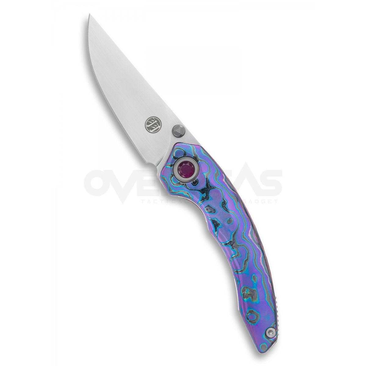 Maxace Yu Circonium Timascus Handle (M390 2.95" Handrub Satin),MCYU01