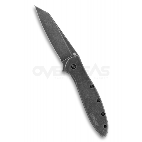 Kershaw Random Leek Reverse Tanto Assisted Opening Knife (CPM-154CM 3.0" Stonewash),1660RBW
