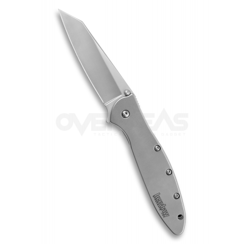 Kershaw Random Leek Reverse Tanto Assisted Opening Knife (Sandvik 14C28N 3.0" Bead Blast),1660R