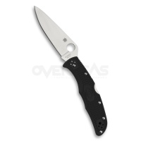 Spyderco Endura 4 Knife Flat Ground Black FRN (VG-10 3.75" Satin Plain),C10FPBK