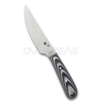 Spyderco Bow River Fixed Blade Knife Black/Gray G-10 (8Cr13Mov 4.4" Satin),FB46GP