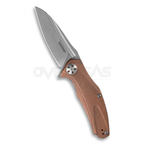Kershaw Natrix XL Sub-Frame Lock Knife Copper (D2 3.7" Stonewash),7008CU