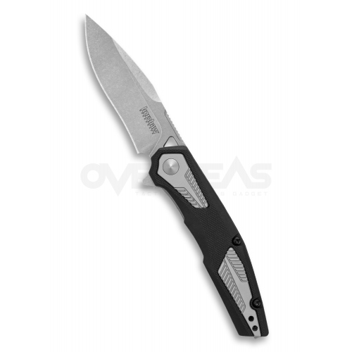 มีดพับ Kershaw Tremolo Spring Assisted Opening Knife Black GFN (4Cr13Mov 3.1" Stonewash),1390