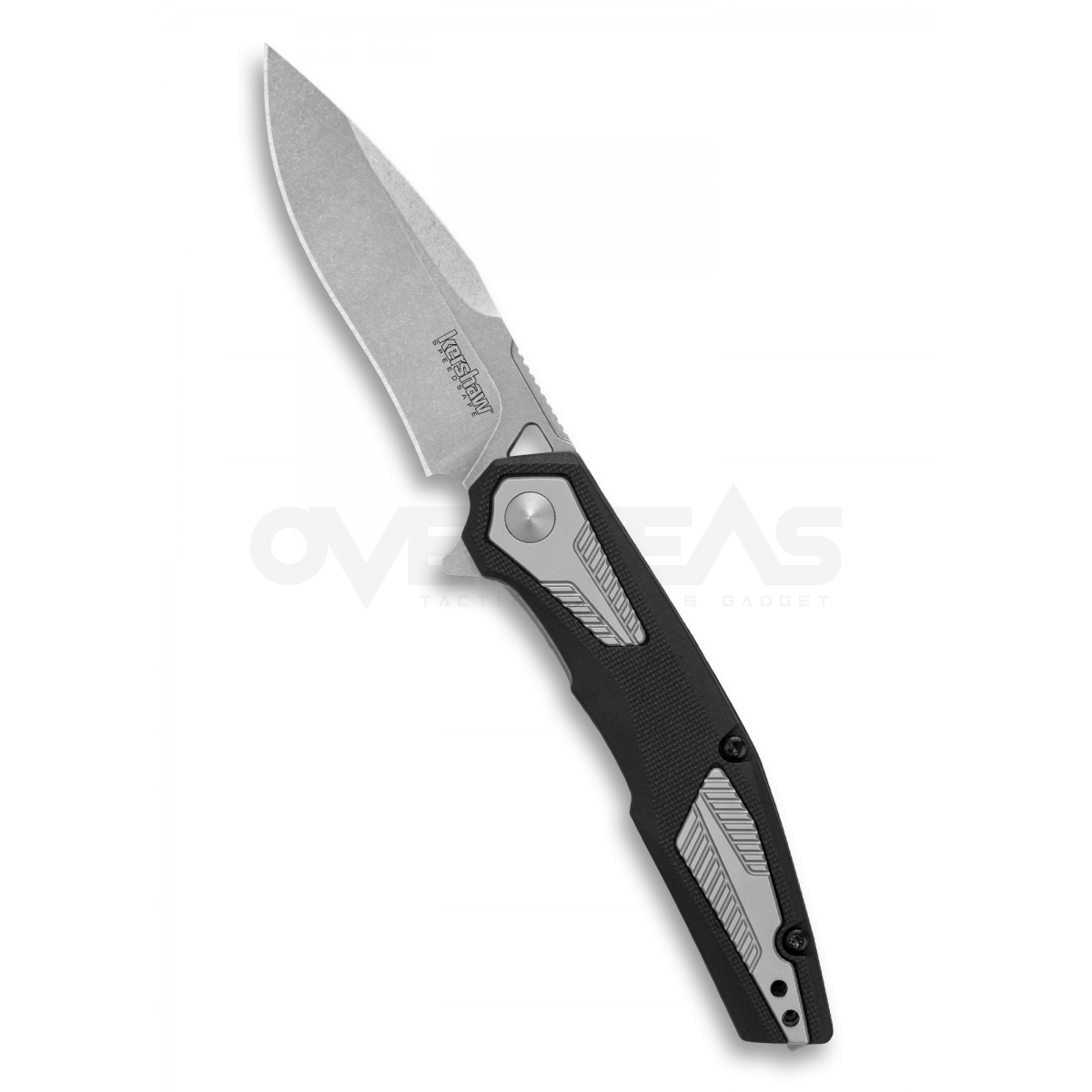 Kershaw Tremolo Spring Assisted Opening Knife Black GFN (4Cr13Mov 3.1" Stonewash),1390