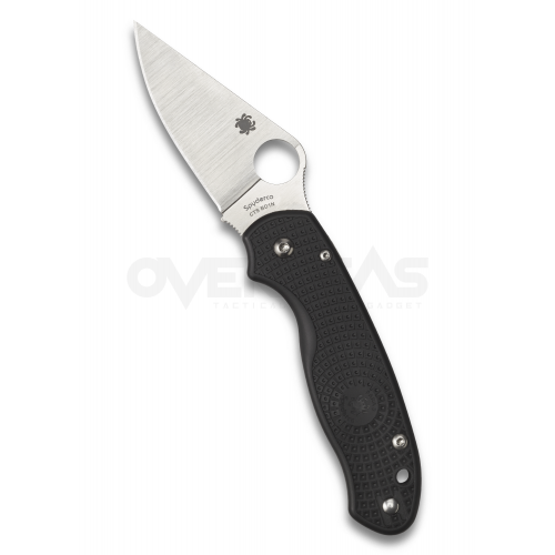 Spyderco Para 3 Lightweight Compression Lock Folding Knife Black FRN (CTS-BD1N 3.0" Satin),C223PBK