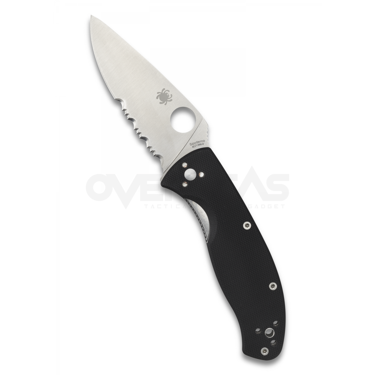 มีดพับ Spyderco Tenacious Folding Knife G-10 (8Cr13Mov 3.375" Satin Combo Edge),C122GPS